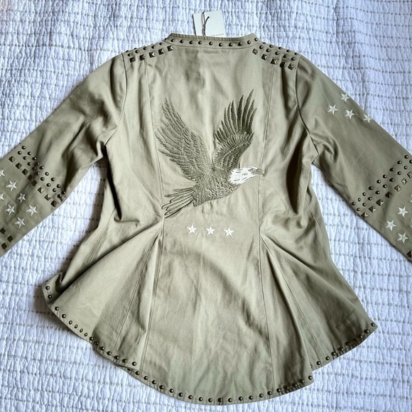 Spell and the Gypsy Collective Eagleback Matinee Jacket NWT KHAKI ARMY GREEN S - Picture 7 of 16